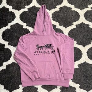 Coach (Auth) Women’s Mauve Hoodie with Logo size large